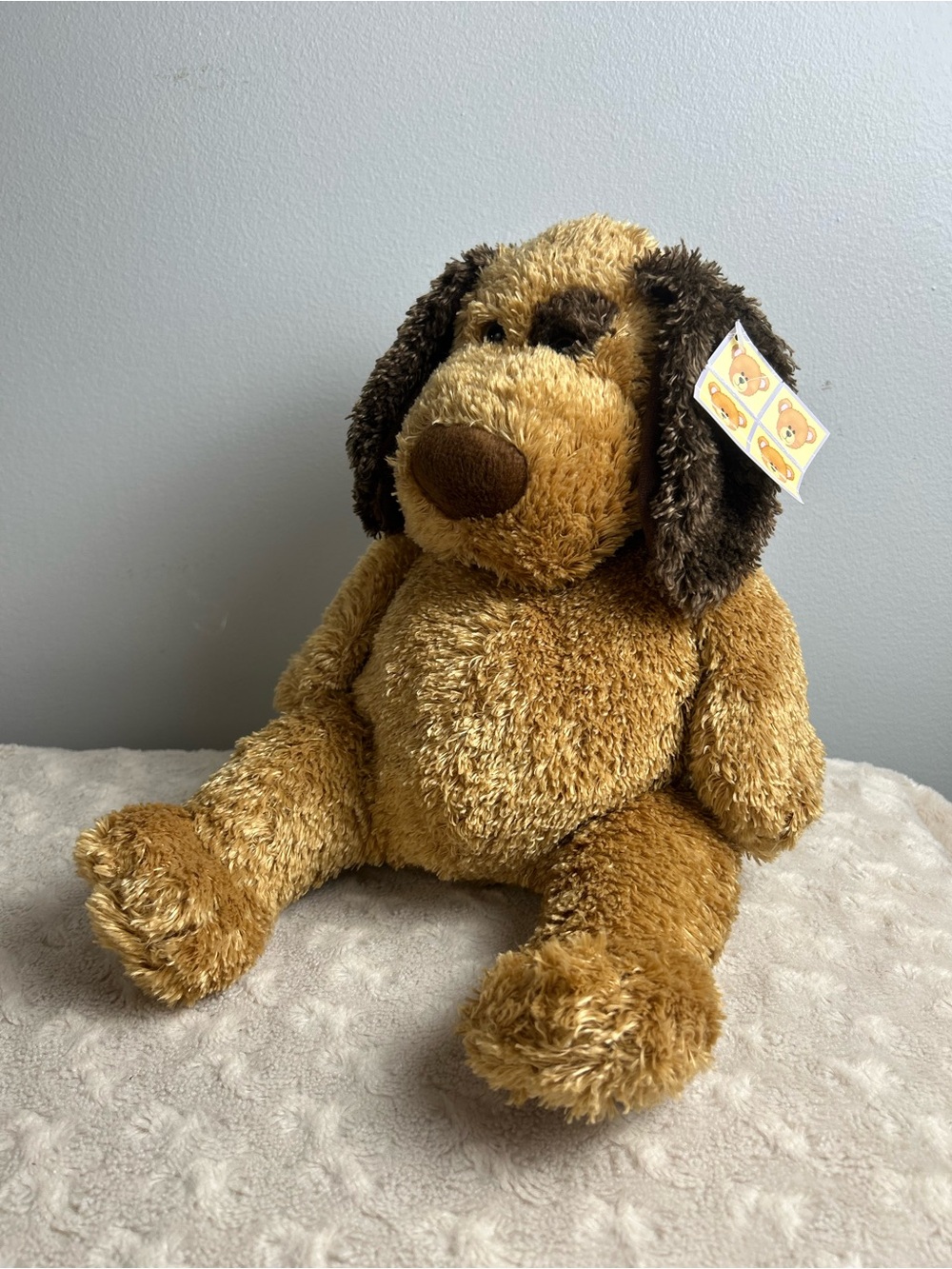 Michaels Stores Tan Brown Puppy Dog Plush Stuffed Animal Toy 2004 Floppy Ears
